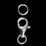 Maxbell 1pcs 925 Sterling Silver Lobster Clasp DIY Jewelry Finding Connectors 8mm