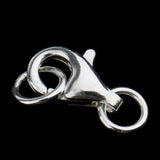 Maxbell 1pcs 925 Sterling Silver Lobster Clasp DIY Jewelry Finding Connectors 8mm