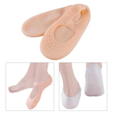 Maxbell Silicone Socks Breathable for Corns Calluses Dry Cracking Skin Dry Feet Skin Color L