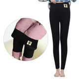 Maxbell Ladies Women Leggings Footless High Waist Thermal Pants Brushed Trousers L