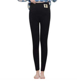 Maxbell Ladies Women Leggings Footless High Waist Thermal Pants Brushed Trousers L