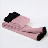 Maxbell Ladies Women Leggings Footless High Waist Thermal Pants Brushed Trousers L