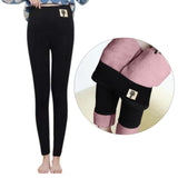 Maxbell Ladies Women Leggings Footless High Waist Thermal Pants Brushed Trousers L