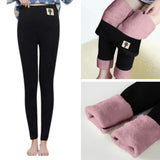 Maxbell Ladies Women Leggings Footless High Waist Thermal Pants Brushed Trousers L