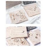 Maxbell Natural Stone Photo Props Studio Shooting Background Boards Beige Square