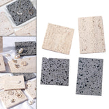 Maxbell Natural Stone Photo Props Studio Shooting Background Boards Beige Square