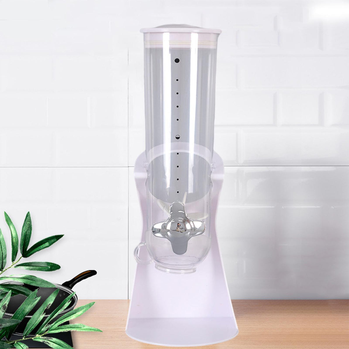 Maxbell Cereal Dispenser Airtight Food Storage Containers for Dry Food White