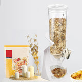 Maxbell Cereal Dispenser Airtight Food Storage Containers for Dry Food White