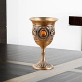 Maxbell Wine Glasses Goblets Drinkware Cup Barware Tasting Bronze Orange