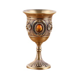 Maxbell Wine Glasses Goblets Drinkware Cup Barware Tasting Bronze Orange