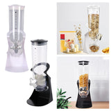 Maxbell Cereal Dispenser Airtight Food Storage Containers for Dry Food Black