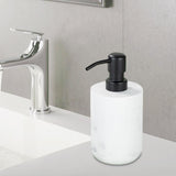 Maxbell 250ml Resin Soap Dispenser Bathroom Shower Dispenser Metal Nozzle White