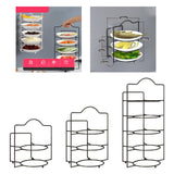 Maxbell Kitchen Desktop Wall Mounted Plate Rack Stackable for Household  2 Layers