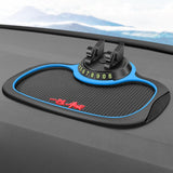 Maxbell 3 in 1 Car Anti Slip Mat Dashboard Parking Card Holds Phones  Blue