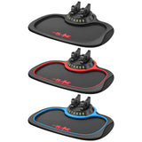 Maxbell 3 in 1 Car Anti Slip Mat Dashboard Parking Card Holds Phones  Black