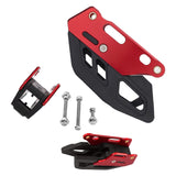 Maxbell Chain Guide Guard Replacement Parts Protective Aluminium Alloy Rubber red