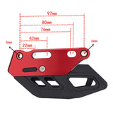 Maxbell Chain Guide Guard Replacement Parts Protective Aluminium Alloy Rubber red