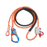 Maxbell Positioning Lanyard with Rope Grab Adjustable 16 ft for Safety With Lock