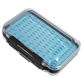 Maxbell Double Sided Fly Fishing Box Fishing Lure Hook Tackle Storage Container Blue 153x101x47mm