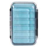 Maxbell Double Sided Fly Fishing Box Fishing Lure Hook Tackle Storage Container Blue 153x101x47mm