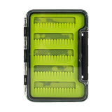 Maxbell Portable Fly Fishing Box Clear Lid Baitcasting Organizer 5.5x3.8x0.7inch C