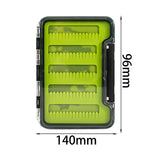 Maxbell Portable Fly Fishing Box Clear Lid Baitcasting Organizer 5.5x3.8x0.7inch C