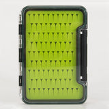 Maxbell Portable Fly Fishing Box Clear Lid Baitcasting Organizer 5.5x3.8x0.7inch B
