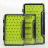 Maxbell Portable Fly Fishing Box Clear Lid Baitcasting Organizer 5.5x3.8x0.7inch B