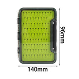 Maxbell Portable Fly Fishing Box Clear Lid Baitcasting Organizer 5.5x3.8x0.7inch B