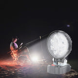 Maxbell Portable LED Work Lights Outdoor Floodlight Lamp for Home Round 11cm