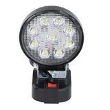 Maxbell Portable LED Work Lights Outdoor Floodlight Lamp for Home Round 11cm