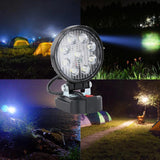 Maxbell Portable LED Work Lights Outdoor Floodlight Lamp for Home Round 11cm