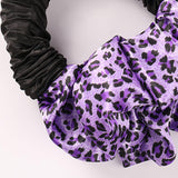 Maxbell Sleep Heatless Hair Curler Headband Wave Tools Headband Purple Leopard print