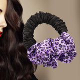 Maxbell Sleep Heatless Hair Curler Headband Wave Tools Headband Purple Leopard print