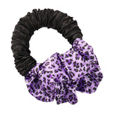 Maxbell Sleep Heatless Hair Curler Headband Wave Tools Headband Purple Leopard print
