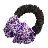 Maxbell Sleep Heatless Hair Curler Headband Wave Tools Headband Purple Leopard print