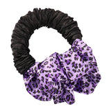 Maxbell Sleep Heatless Hair Curler Headband Wave Tools Headband Purple Leopard print
