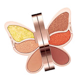 Maxbell Portable 6 Color Butterfly Eyeshadow Palette Shimmer Matte Lucky Koi
