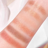 Maxbell Portable 6 Color Butterfly Eyeshadow Palette Shimmer Matte Chocolate Mousse