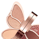 Maxbell Portable 6 Color Butterfly Eyeshadow Palette Shimmer Matte Chocolate Mousse