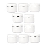 Maxbell Set of 10 Refillable Jars Empty Cosmetic Containers Bottle 200g 6.4x7.8cm