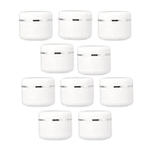 Maxbell Set of 10 Refillable Jars Empty Cosmetic Containers Bottle 200g 6.4x7.8cm