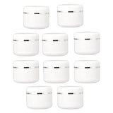 Maxbell Set of 10 Refillable Jars Empty Cosmetic Containers Bottle 200g 6.4x7.8cm