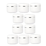 Maxbell Set of 10 Refillable Jars Empty Cosmetic Containers Bottle 150g 6.4x6.8cm