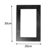 Maxbell Modern Wall Planter Plant Hanger Hanging for Air Plants Black 30x20x4.5cm
