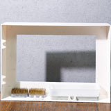 Maxbell Modern Wall Planter Plant Hanger Hanging for Air Plants Black 30x20x4.5cm