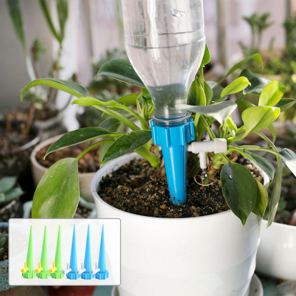 Maxbell Automatic Self Watering Plant Watering Bottle Water Drip Irrigation Device 6pcs