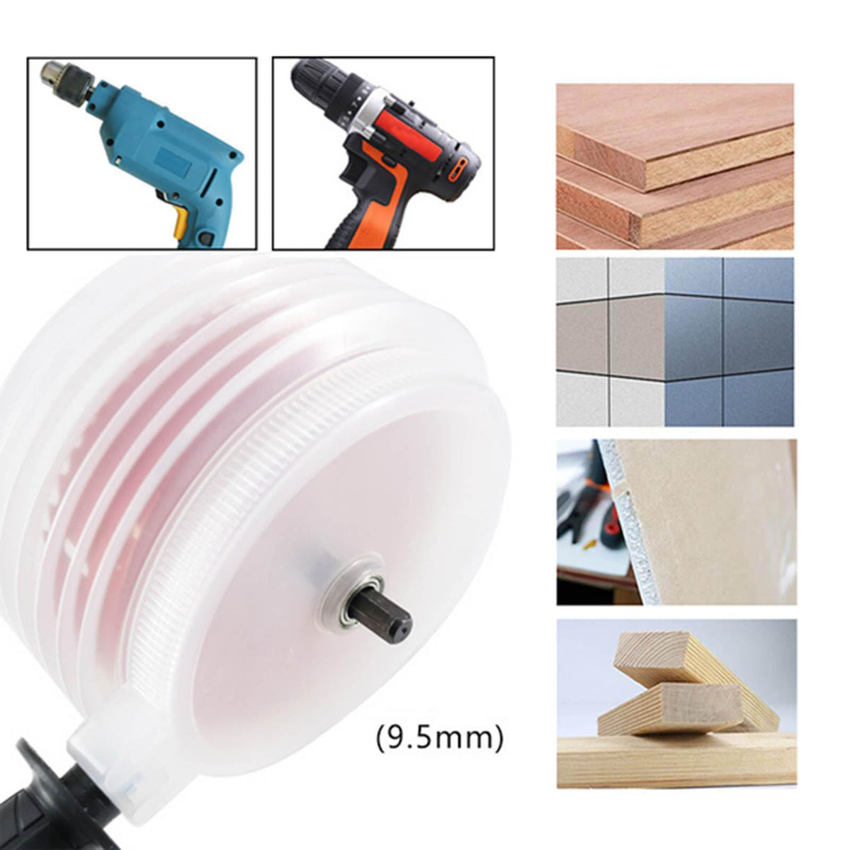 Maxbell 9.5mm Bearing Electric Hammer Drill Dust Collector  Inner Diameter 150mm
