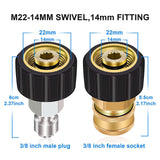 Maxbell Pressure Washer Adapter Nozzles Wear Resistant for Pressure Washer Gun 2pcs