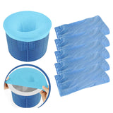 Maxbell 5 Pieces Swimming Pool Skimmer Socks Debris Filter Net Nylon Net Fine Mesh